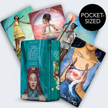 The Light Seer's Pocket Tarot deck in keepsake travel tin