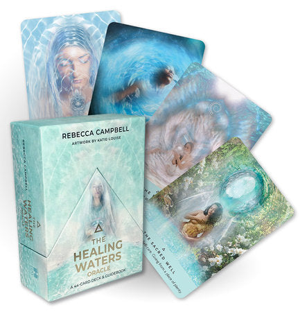 The Healing Waters Oracle card deck and guidebook by Rebecca Campbell