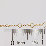 Alissa 14/20 Yellow Gold Filled Clover Oval Link Chain | Permanent Jewellery