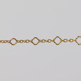 Alissa 14/20 Yellow Gold Filled Clover Oval Link Chain | Permanent Jewellery