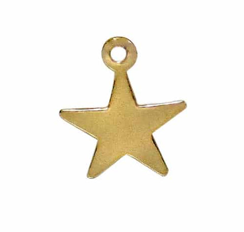 Flat Star Charm 14k Gold Filled | Permanent Jewelry - Tricia's Gems