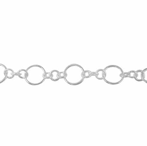 Round Link Silver Chain - Tricia's Gems