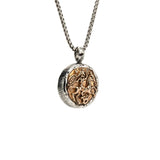 Silver and Bronze Warrior Goddess Ancient Celtic Coin Pendant - Tricia's Gems