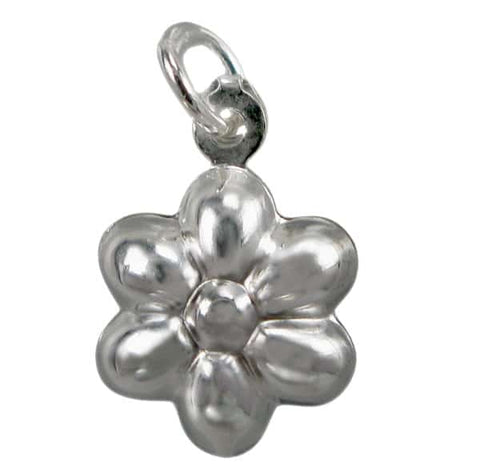 Flower Charm Sterling Silver | Permanent Jewelry - Tricia's Gems