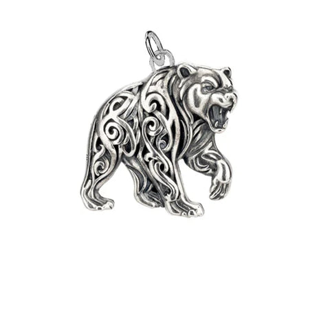 Oxidized Silver Bear Charm | Keith Jack