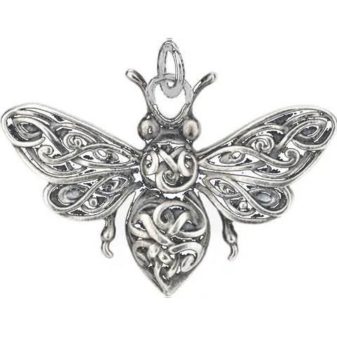 Bee Charm Oxidized Silver | Keith Jack