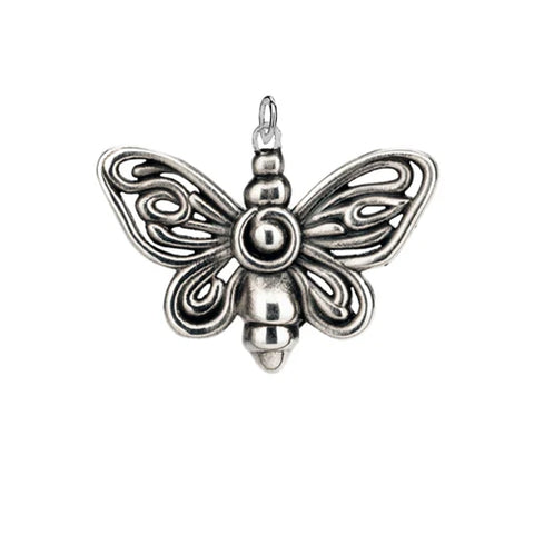 Oxidized Silver Butterfly Charm | Keith Jack
