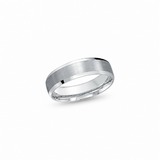Malo CB-1105-6W 6mm white cobalt wedding band