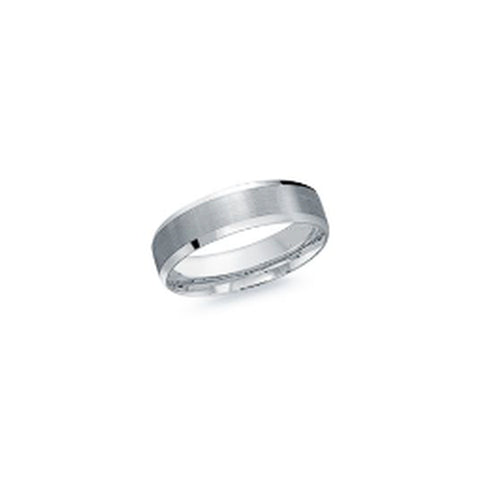 Malo CB-1105-6W 6mm white cobalt wedding band