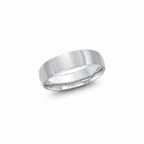 Malo CB-249-6W 6mm white cobalt wedding band