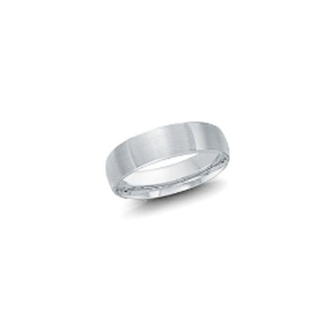 Malo CB-249-6W 6mm white cobalt wedding band