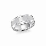 Malo CB-418-8W 8mm white cobalt wedding band