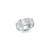 Malo CB-418-8W 8mm white cobalt wedding band