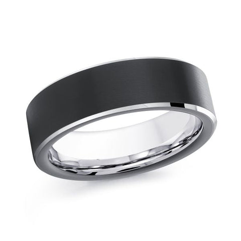 Malo CB-500 7mm black cobalt wedding band