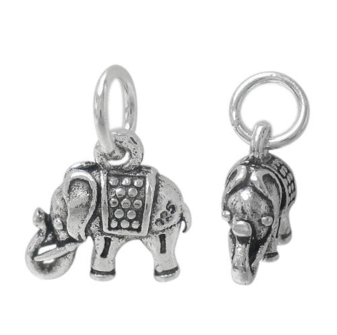 Elephant Charm Sterling Silver | Permanent Jewelry - Tricia's Gems