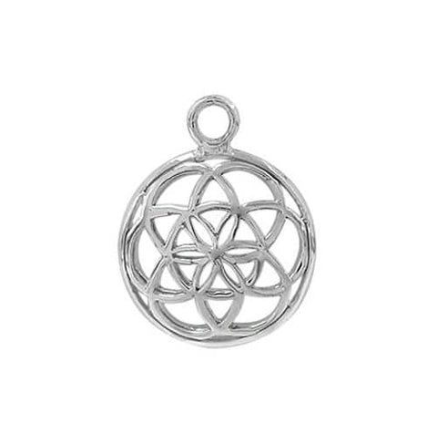 Flower of Life Charm Sterling Silver | Permanent Jewelry - Tricia's Gems