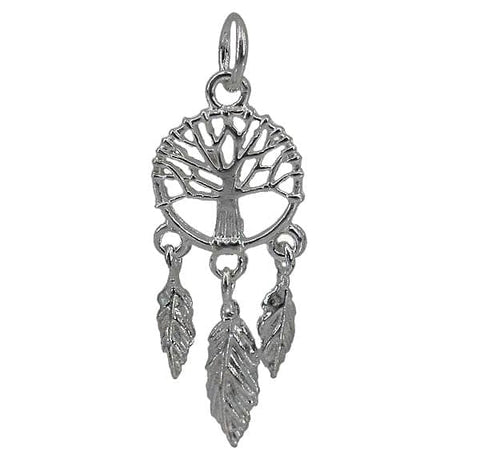 Dreamcatcher Charm Sterling Silver | Permanent Jewelry - Tricia's Gems
