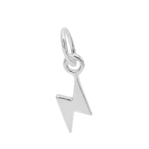 Thunder Bolt Charm Sterling Silver | Permanent Jewelry - Tricia's Gems