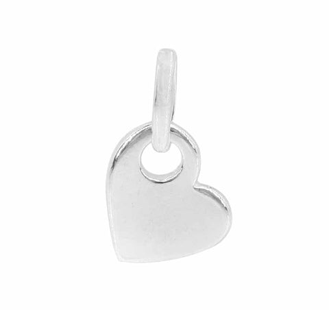 Heart Charm Sterling Silver | Permanent Jewelry - Tricia's Gems