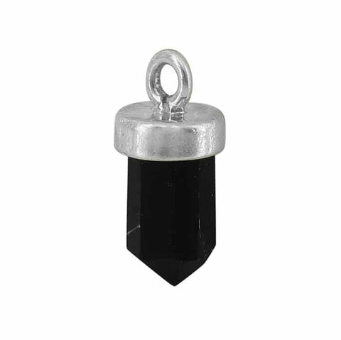 Onyx Charm Sterling Silver | Permanent Jewelry - Tricia's Gems