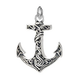 Oxidized Silver Anchor Charm | Keith Jack