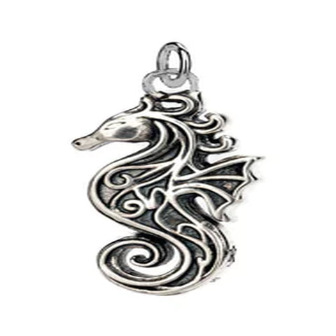 Oxidized Silver Seahorse Charm | Keith Jack