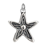 Oxidized Silver Starfish Charm | Keith Jack