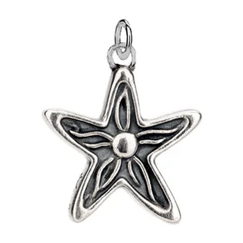 Oxidized Silver Starfish Charm | Keith Jack