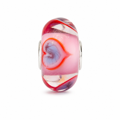 Trollbeads Heart Bloom Glass Bead