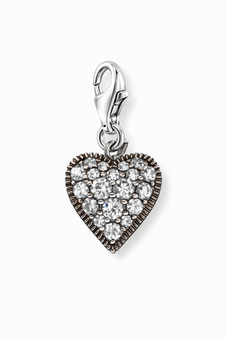Thomas Sabo Charm Pendant Vintage Heart Silver with CZ | Retired