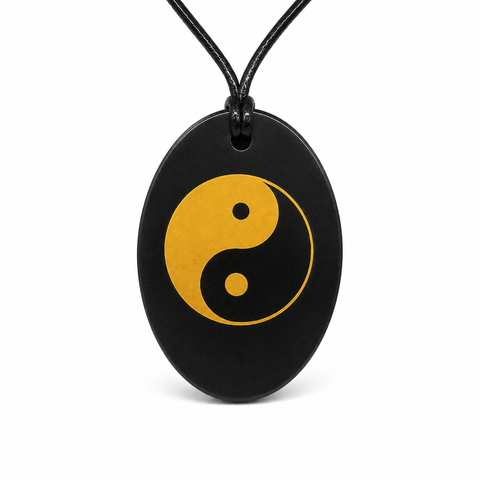 Shungite Yin Yang Pendant – 54mm | Russia