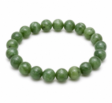 Jade 10mm Bead Bracelet Polished Or Satin