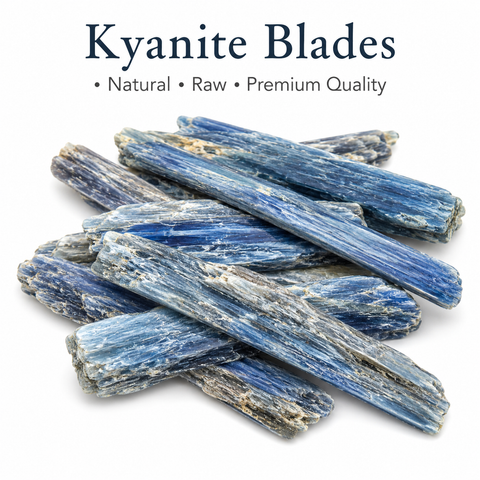 Kyanite Blades product photo on white background