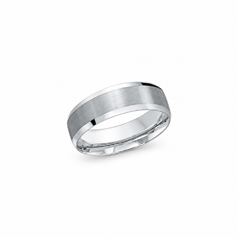 Malo CB-1105-7W White Cobalt Wedding Band - 7mm