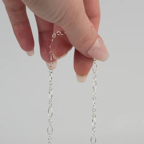 Oval Long Link Sterling Silver Chain | Permanent Jewelry - Tricia's Gems