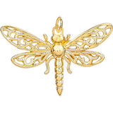 Oxidized Silver or 18K Gold Vermail Dragonfly Charm | Keith Jack