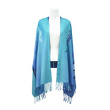 Michelle Stoney Healing Feather Eco-Shawl featuring Gitxsan Indigenous artwork