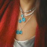 Seek the Light Talisman - Capri Blue | Pyrrha - Tricia's Gems