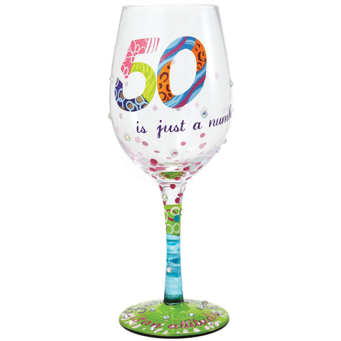 Wine Glass 50 Is Just A Number | Lolita - Tricia's Gems