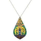 Leah Dorion Strong Earth Woman Gallery Collection Necklace featuring Métis Indigenous artwork