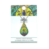 Leah Dorion Strong Earth Woman Gallery Collection Necklace featuring Métis Indigenous artwork