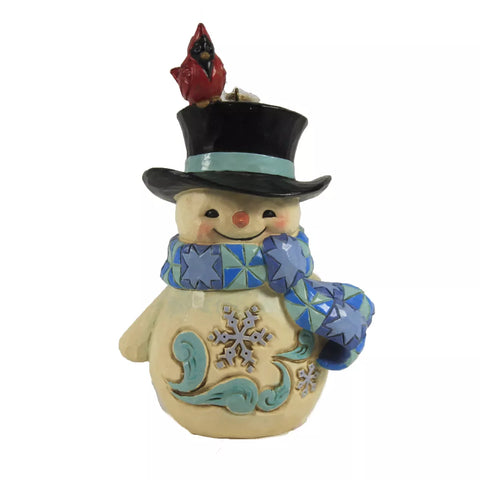 Snowman with Cardinal on Hat | Jim Shore Heartwood Creek - Tricia's Gems