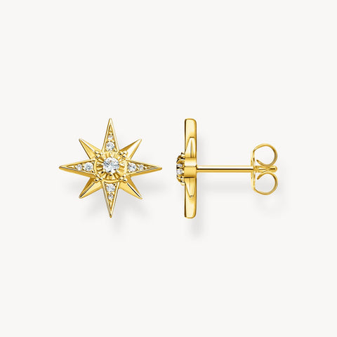 Thomas Sabo Star Ear Studs in Gold-Plated Sterling Silver