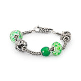 Round Green Onyx Facet Bead - Tricia's Gems