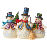 Three Snowmen Together | Jim Shore Heartwood Creek - Tricia's Gems