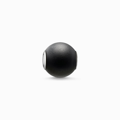 Black Matte Obsidian Karma Bead | Thomas Sabo - Tricia's Gems