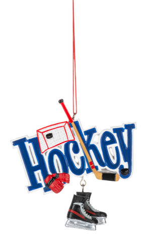Hockey Dangle Ornament - Tricia's Gems