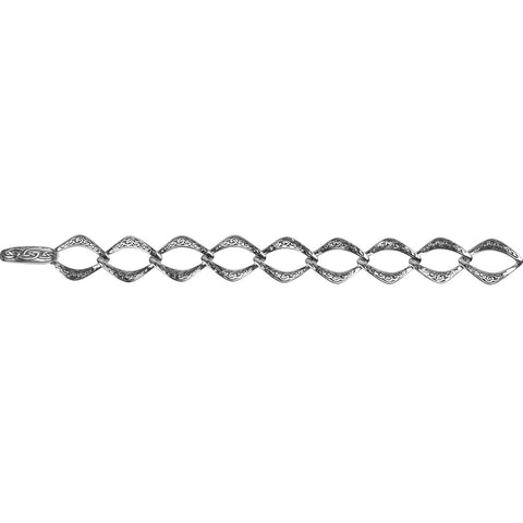 Silver Celtic Knot Curb Link Bracelet | Keith Jack - Tricia's Gems