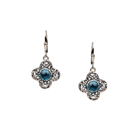 Whirlpool Leverback Earrings Silver  | Keith Jack - Tricia's Gems