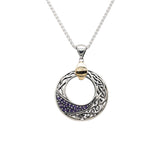 Silver And 10k Gold Comet Pendant Amethyst or Topaz | Keith Jack - Tricia's Gems
